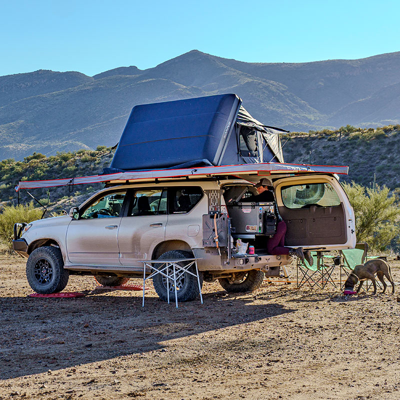 Lexus GX460 overland vehicle with Ride Shocks