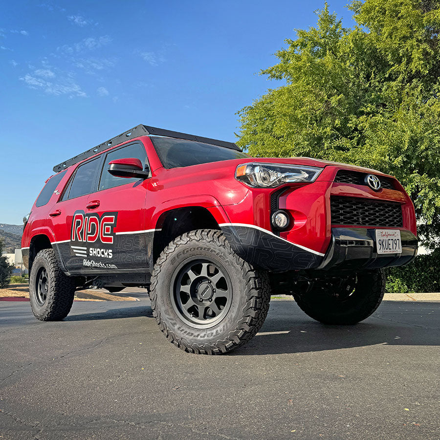 4Runner with with 3 inch lift with ride shocks installed front and rear.