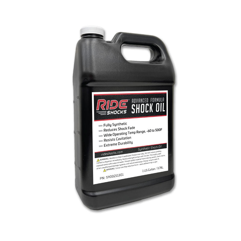 Ride Shocks Advanced Formula Shock Oil is designed to withstand high heat. Ride Shocks oil is fully synthetic and will provide exceptional performance and long lasting results.
