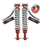 Bronco front coilovers from Ride Shocks come standard with high and low speed compression adjusters. Depending on total weight of your Bronco, Ride Shocks has a few weight range specific options to choose from that come with different spring rates and valving.