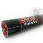 4Runner rear Ride Shock remote reservoir. Billet aluminum design with black and red anodizing. Ride Shocks for Toyota 4Runner are high quality and designed to last.