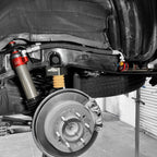 Toyota 4Runner rear suspension with Ride Shocks and AccuTune Offroad bump stop kit.
