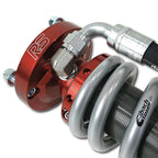 Ride Shocks coilovers utilize high quality springs from Eibach. Silver in color, they match Ride Shocks bright red very well. Ride Shocks coilovers are offered with several different spring rates depending on the total weight of your Tacoma.